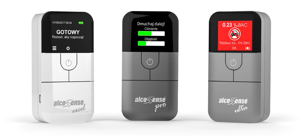 AlcoSense Excel, Pro and Ultra